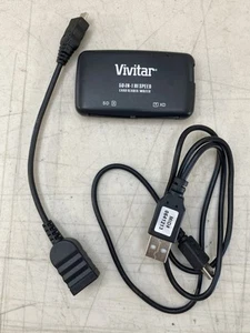 Used w Cables Vivitar Pocket Reader/Writer 50-In-1 Hi Speed Card Reader - Picture 1 of 3