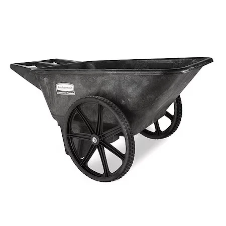 Rubbermaid FG564200BLA 136kg Plastic Yard Cart - Black
