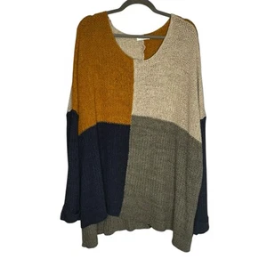 Chicsoul Damen PULLOVER 2XL Colorblock Strickpullover - Bild 1 von 8