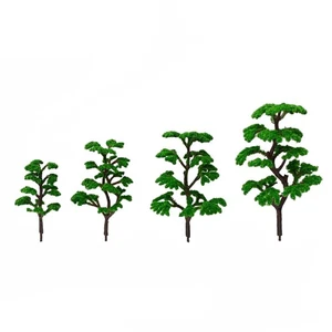 12Pcs Model Trees Artificial Tree Fake Plants Decorative Lifelike Green Plant - Picture 1 of 12