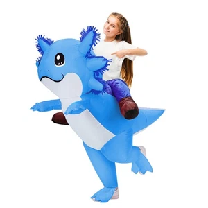 Inflatable Axolotl Costume for Kids Halloween Costumes Kid Blow Up Costume Ri... - Bild 1 von 7