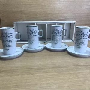 Irish Coffee Tassen Untertassen Irish Coffee Rezept 60er Jahre Set Japan 8 Teile - Bild 1 von 9