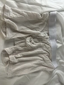 Men's Underwear Micro Modal 1 Pair Boxer Briefs Men Fly White Medium Second Skin - Picture 1 of 4