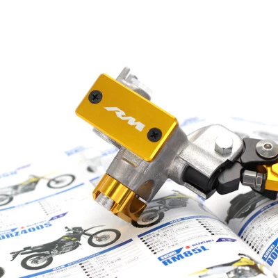 Cubiertas de depósito de freno delantero CNC para SUZUKI RM 80/RM 85 RM125 RM250 Foto 1 de 4
