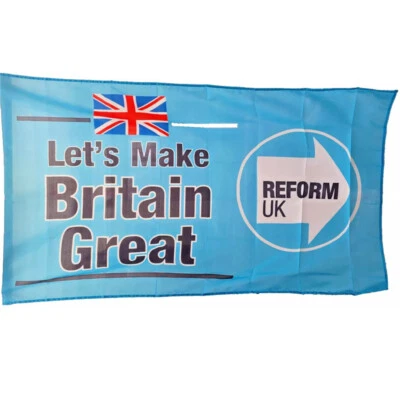 Reform Uk Flag 90X150Cm Flags Not Keir Starmer Political Not England Uk - Image 1 of 4