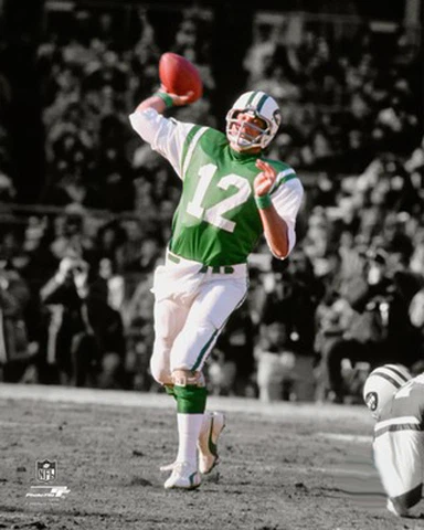 Joe Namath SPOTLIGHT New York Jets 1960s NFL Classic Premium 20x24 POSTER Print Cover