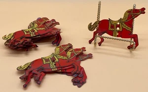 (19) 1950-62 A.C GILBERT ERECTOR SET 3 HOLE HORSES (13) PAPER/ (6) PLASTIC - Picture 1 of 6