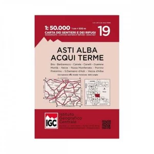 Italy Asti, Alba, Aqui Terme 50K IGC Map 4 hiking Grande Traversata delle Langhe - Picture 1 of 3
