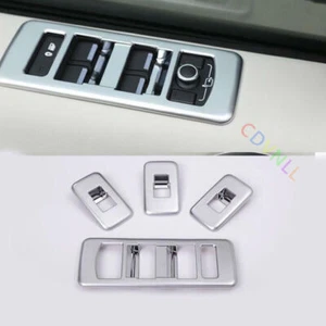 For Land Rover Discovery 5 2017 Matte Silver Door Window Switch Lift Cover Trim - Bild 1 von 11