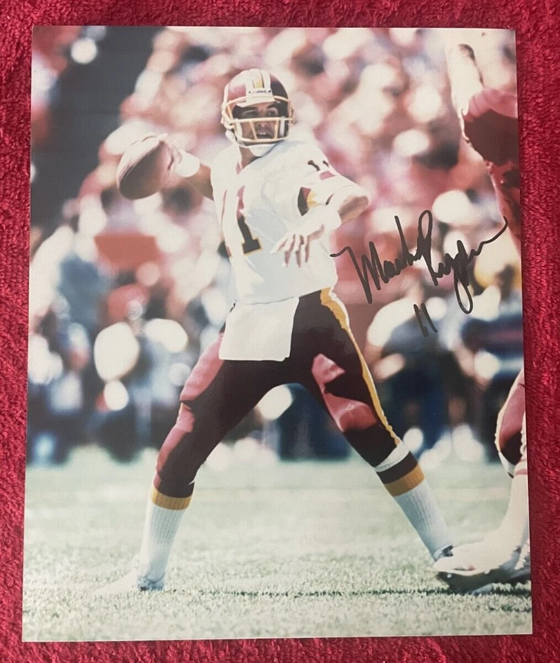 WASHINGTON REDSKINS Mark Rypien, foto autografiada 8x10, con certificado de autenticidad, gema, como nueva Foto 1 de 1