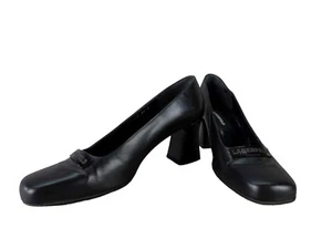 Lagerfeld Damen Schuhe Pumps Gr 39,5 | US 8,5 M Leder schwarz Business Karree (W - Bild 1 von 10