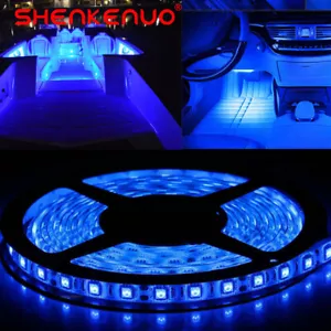 16.4Ft Marine Grade Large Super Bright 12 volt Blue LED Courtesy Light Strip US - Picture 1 of 12