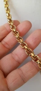 Givenchy Vintage schwere ausgefallene Glieder Gold Kette Halskette.  25 zoll - Bild 1 von 6