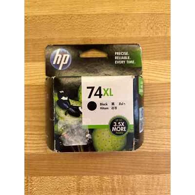HP 74XL Black Ink Cartridge (CB336WA) Genuine Exp 06/14 - Image 1 of 4