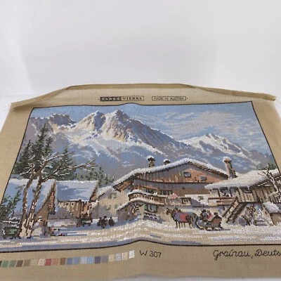 Tapex Vienna Hand Painted Needlepoint Canvas Grainau, Deutschland W 307 Winter - Image 1 of 4