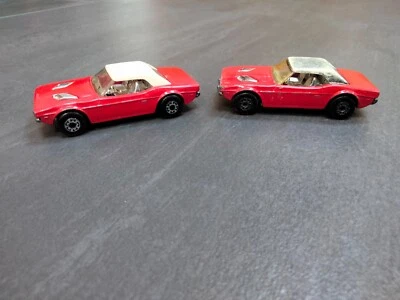 2 x Matchbox Superfast Lesney No. 1. Dodge Challenger cars - 1 yellow windscreen - Image 1 of 4