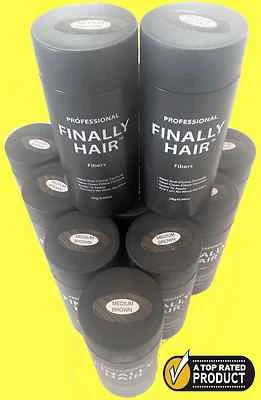 HAIR BUILDING FIBER BALDNESS GONE CONCEALER KERATIN FILLER FIBERS 10PAK 28g CANS - Image 1 of 4