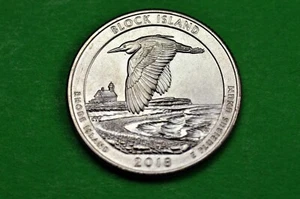 2018-D   BU  Mint State ( Block Island ) US National Park Quarter - Picture 1 of 2