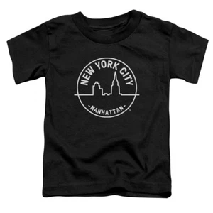 NYC Toddler T-Shirt New York City Manhattan Black Tee - Picture 1 of 2