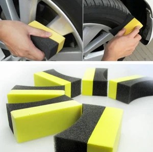 1Pc U-Shape Tire Waxing Polishing Compound Sponge Pad Tyre Polish Clean Brushs - Picture 1 of 8