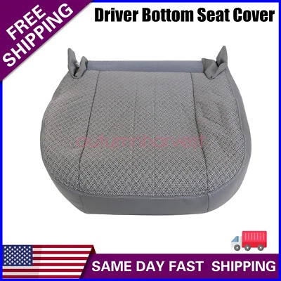 For 2007 2008 Chevy Express 1500 2500 Replacement Driver Bottom Seat Cover Gray - Image 1 of 4