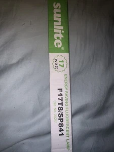SUNLITE F17T8/SP841 17W 24 inch Cool White 4100K Fluorescent Tube Bulb - Picture 1 of 4