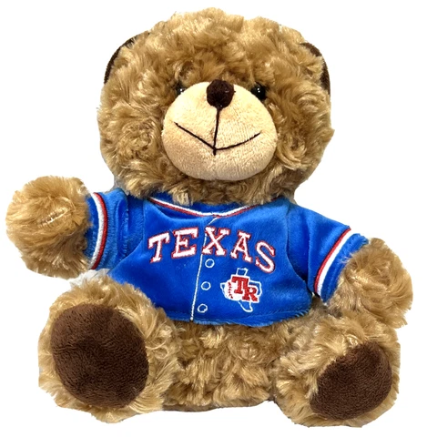 Texas Rangers Brown Plush Bear MLB Forever Collectibles 8" Cover