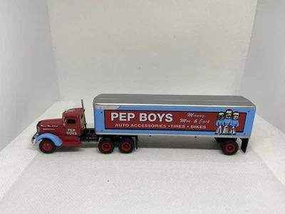 Matchbox-collectible-the pep boys--1939 peterbilt Tractor Trailer-7  inches - Image 1 of 4