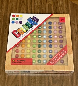 ColorKu | The Color Sudoku Puzzle Game | Wood | Ages 8+ Brain Game {NEW_SEALED} - Picture 1 of 2