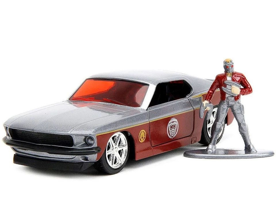 JADA 33077 FORD MUSTANG FASTBACK CON FIGURE STAR LORD BICOLORE MARVEL 1969 1/32 - Immagine 1 di 1
