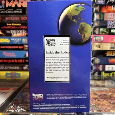 Inside the Rodeo 1998 VHS Tested Bull Fighter Clown Discovery Channel Mail Order - Image 1 of 4