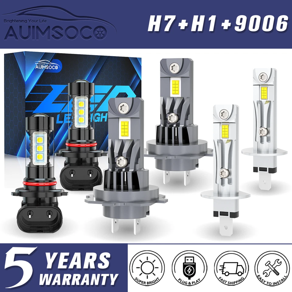Combo 6x faros LED alta/baja + luces antiniebla Hyundai Sonata 2002-2005 Foto 1 de 4