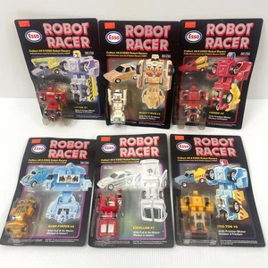 Lot 6 Vintage Esso Robot Racer Transformers IN-Complete SET Go-Bot 80s MOC - Picture 1 of 18