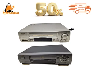 2er Set JVC HR-J712 & Sharp VC-MH76 VHS Videorekorder – Defekt - Bild 1 von 17