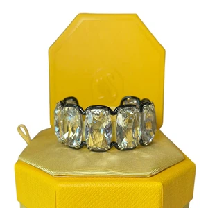Swarovski Harmonia cuff Oversized floating crystals, White, M Bracelet - Picture 1 of 11