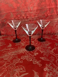 3 Cocktailgläser Kristall von Arques Luminarc Modell DOMINO SIGNATURE BLACK - Bild 1 von 3