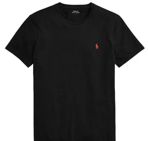 Polo Ralph Lauren Custom Slim Fit Rundhals T-Shirt Schwarz Herren Gr. XL BRANDNEU - Bild 1 von 9