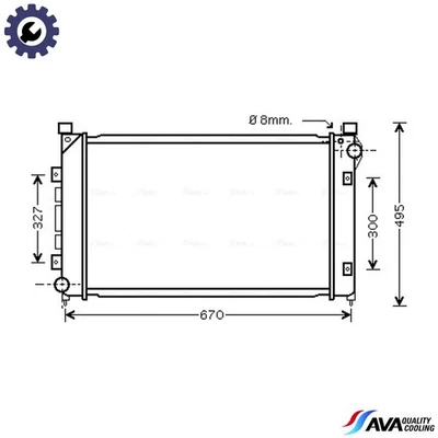 RADIATOR ENGINE COOLING AU2163 FOR LAND ROVER FREELANDER/Soft/Top/SUV 1.8L 4cyl - Image 1 of 4