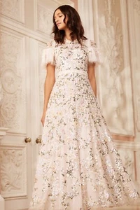Needle &Thread Dream Garland Gloss dress UK12 US8 sequin pretty ballroom gown - Picture 1 of 12