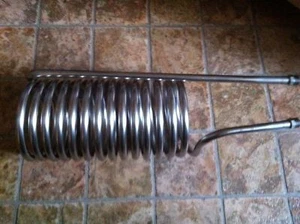 Wärmetauscher,Edelstahl Teichheizer, Heizspirale Kühl spirale Destille - Bild 1 von 3