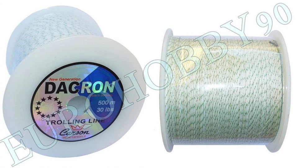 dacron trecciato 500m 80lb pesca tonno big game traina treccia multifibra siluro - Immagine 1 di 1