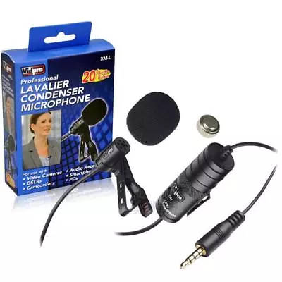 Sony Alpha a77 Digital Camera Vidpro External Microphone XM-L Lavalier - Image 1 of 2