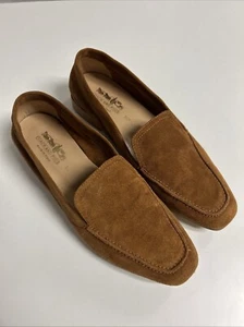 Coach and Four Damenschuhe 8,5 M 40 Vera italienische rostfarbene Wildleder-Slipper Halbschuhe Italien - Bild 1 von 16