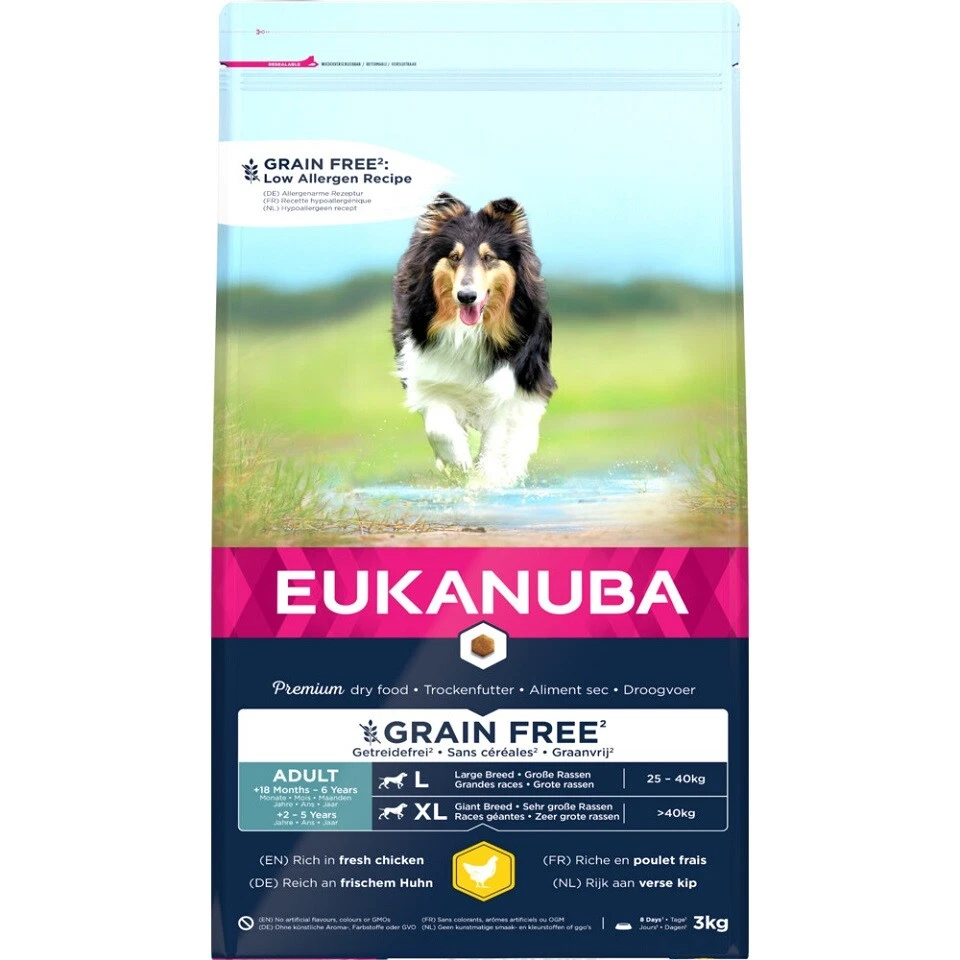 EUKANUBA Adult Grain Free L Große Rassen 3 kg - Bild 1 von 1