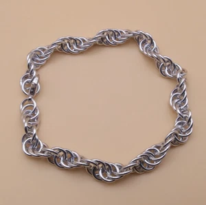 Spiral 4in1 18-gauge Handmade Chainmaille Bracelet - Picture 1 of 5
