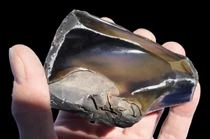 Raro arco iris obsidiana 4" x 3" 13 OZ crudo lapidario roca áspera espécimen mineral - Imagen 1 de 1