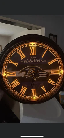 Baltimore Ravens Atomic Indoor/Outdoor clock Cover