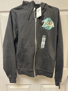 The Legend of Zelda Zip Hoodie Size SM Tears of the Kingdom Black *BRAND NEW* - Picture 1 of 2