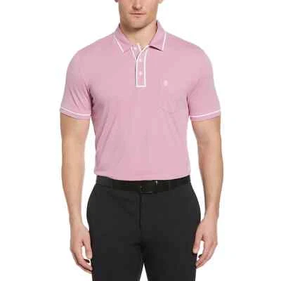 ORIGINAL PENGUIN Herren Orginal Penguin Performance Earl Golf Poloshirt, Rose Bouquet, NEU