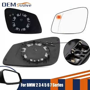 Driver Left Side Heated Rear View Mirror Glass For BMW F20 F30 F32 F34 F80 USA - Foto 1 di 14